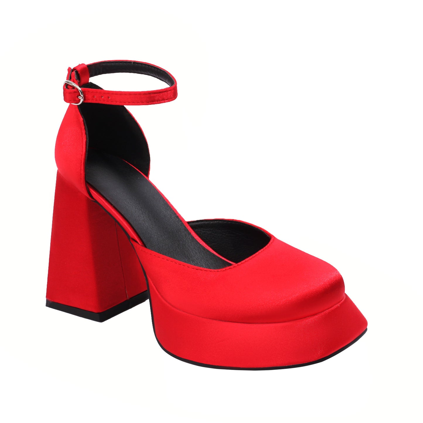 Women's Oversized High Heels With A Straight Line Sardine Strap