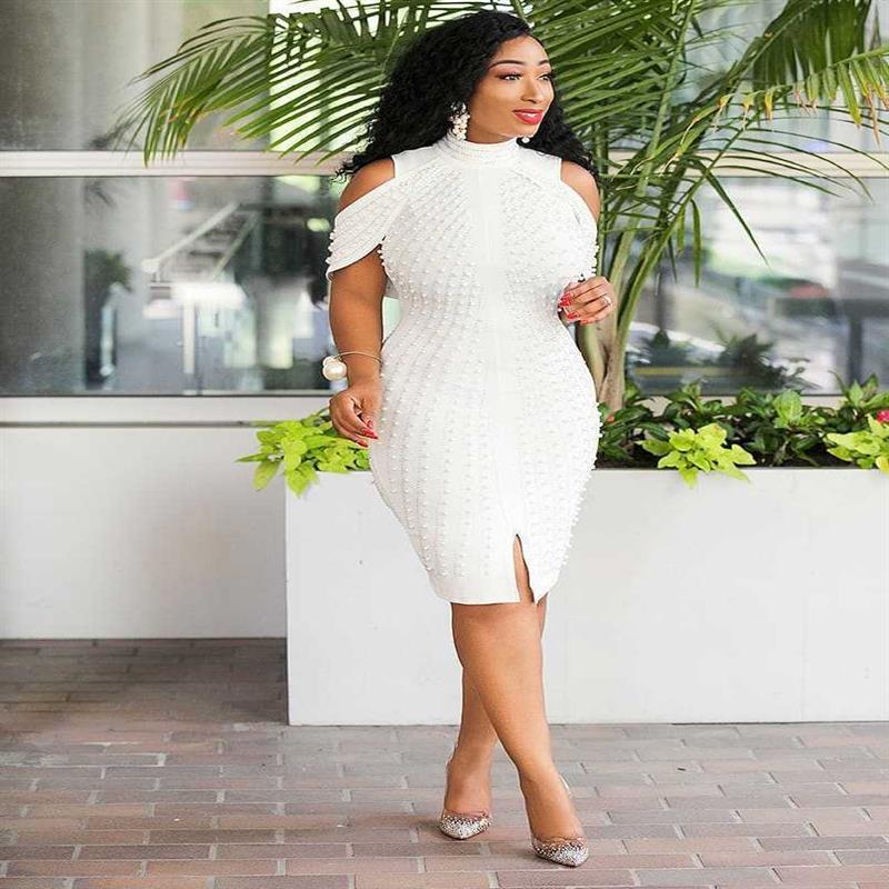 European And American Plus Size Bubble Beads Dress