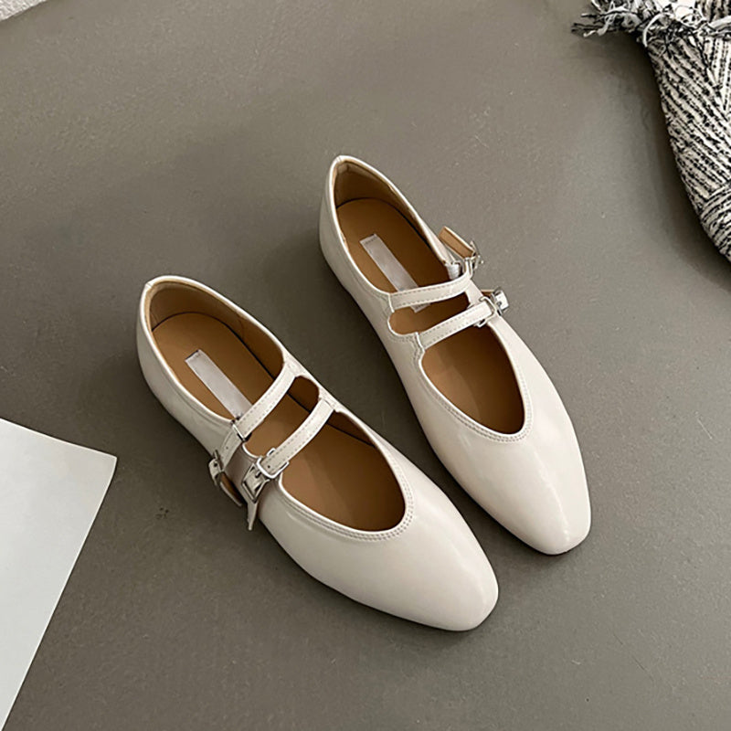 Women's Spring Single Shoes Korean Retro