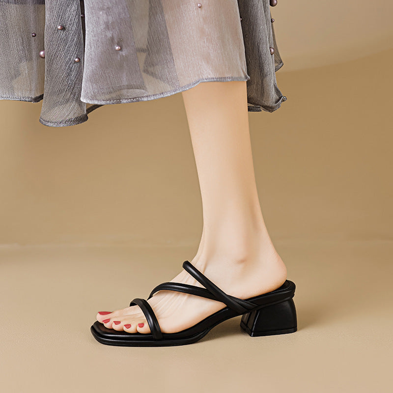 Women's Simple Sandals With Fashionable Temperament