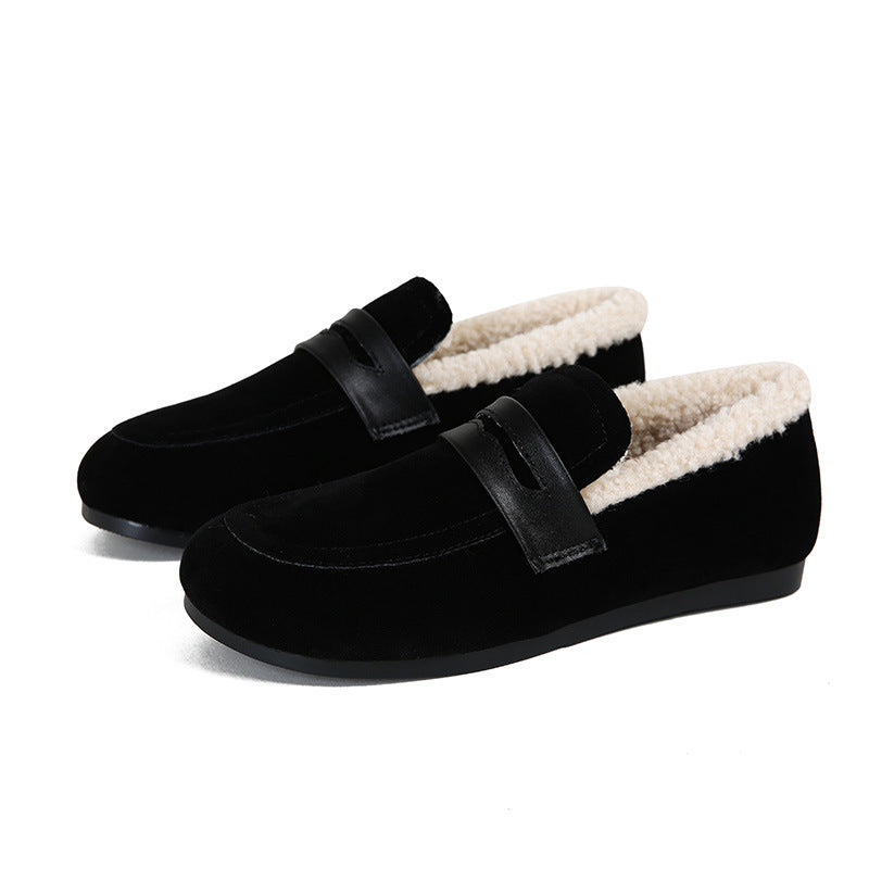 Women's Shoes Velvet Warm Cotton Shoes Retro